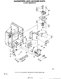 MAGNETRON AND AIR FLOW Diagram and Parts List for MW8800XR0  Whirlpool Microwave