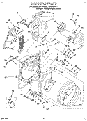 SECTION Diagram and Parts List for LEC7858AQ1  Whirlpool Dryer