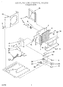 AIRFLOW AND CONTROL Diagram and Parts List for X12002G0  Roper Air Conditioner