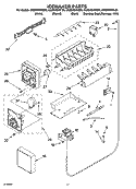 ICEMAKER PARTS Diagram and Parts List for GS2SHEXNS00  Whirlpool Refrigerator