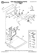 TOP AND CONSOLE PARTS Diagram and Parts List for YMED5640TQ0  Maytag Dryer