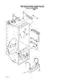 REFRIGERATOR LINER Diagram and Parts List for 3XARG486WP00  Whirlpool Refrigerator