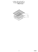 OVEN RACK, LITERATURE Diagram and Parts List for FGS385BL4  Roper Range