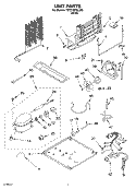 UNIT PARTS Diagram and Parts List for 7ST21HPXLQ00  Whirlpool Refrigerator