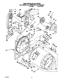 BULKHEAD Diagram and Parts List for LGC7858AW0  Whirlpool Dryer