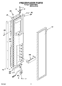 FREEZER DOOR PARTS Diagram and Parts List for KSSP36QMS02  KitchenAid Refrigerator