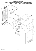 AIR FLOW PARTS Diagram and Parts List for ED2HBEXTQ01  Whirlpool Refrigerator