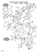 CABINET AND STIRRER Diagram and Parts List for KEMC308HBL0  KitchenAid Microwave Oven Combo