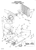 UNIT Diagram and Parts List for KUIS155HPB3  KitchenAid Ice Maker