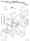 OVEN PARTS Diagram and Parts List for KEBC177KSS03  KitchenAid Wall Oven