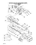 MOTOR AND ICE CONTAINER Diagram and Parts List for 3XRZ2727FB00  Whirlpool Refrigerator