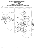 8318272 BURNER ASSEMBLY Diagram and Parts List for LGR3634JW1  Whirlpool Dryer