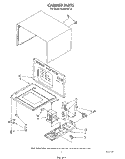 CABINET Diagram and Parts List for MC8991XT0  Whirlpool Microwave