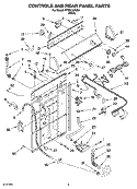 Part Location Diagram of W10086570 Whirlpool PANEL-CNTL