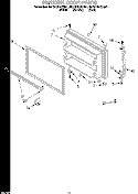 FREEZER DOOR, LIT/OPTIONAL Diagram and Parts List for 8ET21DKXDG01  Whirlpool Refrigerator