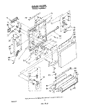 DOOR Diagram and Parts List for DU8000XR1  Whirlpool Dishwasher