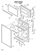 DOOR PARTS Diagram and Parts List for TT21AKXKQ08  Estate Refrigerator