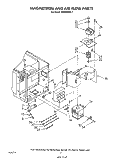 MAGNETRON AND AIRFLOW Diagram and Parts List for MW8800XS1  Whirlpool Microwave