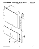 DOOR AND PANEL PARTS Diagram and Parts List for 4KUDA220T5  KitchenAid Dishwasher