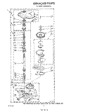 GEARCASE Diagram and Parts List for LA5668XSW2  Whirlpool Washer