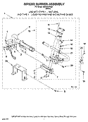 8576353 BURNER ASSEMBLY Diagram and Parts List for MGD9600SQ0  Maytag Dryer