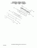 CONTROL PANEL PARTS Diagram and Parts List for GBS309PVB03  Whirlpool Wall Oven