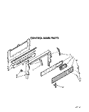 CONTROL PANEL Diagram and Parts List for SF385PEWN4  Whirlpool Range