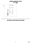 MISCELLANEOUS  PARTS, OPTIONAL PARTS (NOT INCLUDED) Diagram and Parts List for IL42000  Inglis Washer