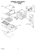 INTERNAL OVEN PARTS Diagram and Parts List for KEHU309SSS00  KitchenAid Microwave Oven Combo