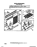 INSTALLATION Diagram and Parts List for ACQ214XX0  Whirlpool Air Conditioner