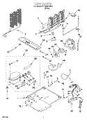 UNIT Diagram and Parts List for 2ET18NMXJW01  Whirlpool Refrigerator