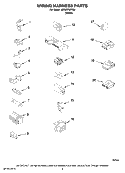 WIRING HARNESS PARTS Diagram and Parts List for MTW5700TQ0  Whirlpool Washer