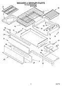DRAWER & BROILER PARTS, MISCELLANEOUS PARTS Diagram and Parts List for YGS470LELQ0  Whirlpool Range