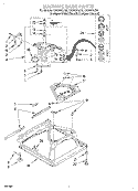MACHINE BASE Diagram and Parts List for LSQ8543JT0  Whirlpool Washer