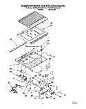 COMPARTMENT SEPARATOR Diagram and Parts List for KTRS20MAAL10  KitchenAid Refrigerator