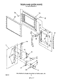 DOOR AND LATCH Diagram and Parts List for MW8650XS0  Whirlpool Microwave