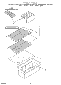 SHELF Diagram and Parts List for ET14JKYDN10  Whirlpool Refrigerator
