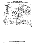 BULKHEAD Diagram and Parts List for 1LG5701XKW0  Whirlpool Dryer