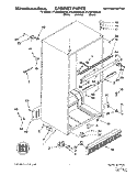 CABINET Diagram and Parts List for KTLS22QDAL00  KitchenAid Refrigerator