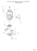 SECTION Diagram and Parts List for KCDC150G1  KitchenAid Food Waste Disposer