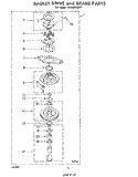 GEARCASE Diagram and Parts List for LA5300XMW1  Whirlpool Washer