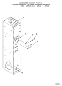 FREEZER LINER Diagram and Parts List for KSSP36QHT00  KitchenAid Refrigerator