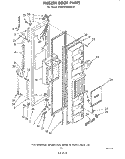 Part Location Diagram of 941914 Whirlpool Exterior Door Panel Freezer (New Avocado)