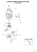 SECTION Diagram and Parts List for KCDC250K  KitchenAid Food Waste Disposer