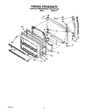 FREEZER DOOR Diagram and Parts List for KTRC18KXWH30  KitchenAid Refrigerator