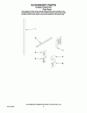 ACCESSORY PARTS Diagram and Parts List for KUDD03DTPA3  KitchenAid Dishwasher