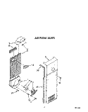 AIR FLOW Diagram and Parts List for KSRB25QXBL11  KitchenAid Refrigerator