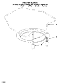 HEATER PARTS Diagram and Parts List for KUDI01FLSS5  KitchenAid Dishwasher