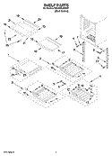 SHELF PARTS Diagram and Parts List for KBCS24LSBS01  KitchenAid Wine and Beverage Cooler
