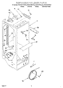 REFRIGERATOR LINER Diagram and Parts List for KSRS27IHBL00  KitchenAid Refrigerator